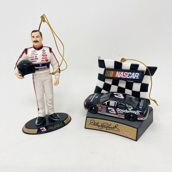 Trevco Other - Lot of 2 Dale Earnhardt Sr Christmas Ornaments 3 Car Goodwrench 2003 Senior